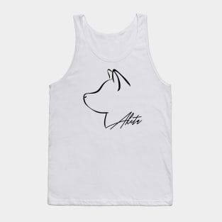 Proud Akita profile dog lover gift Tank Top